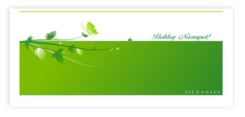 egyedi céges névnapi üdvözlőlap