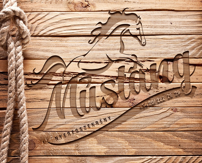 fafaragás hatású logotervezés