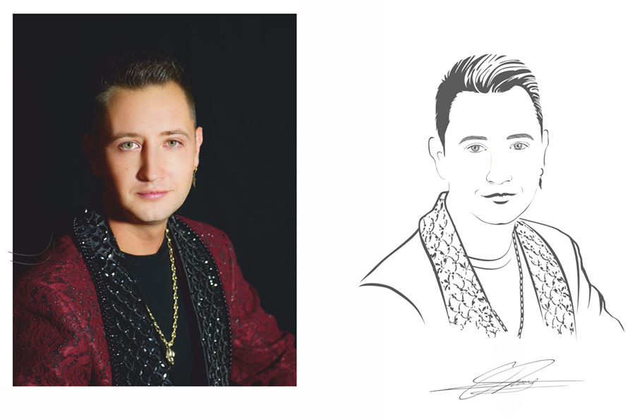 Peter Šrámek portré tervezés