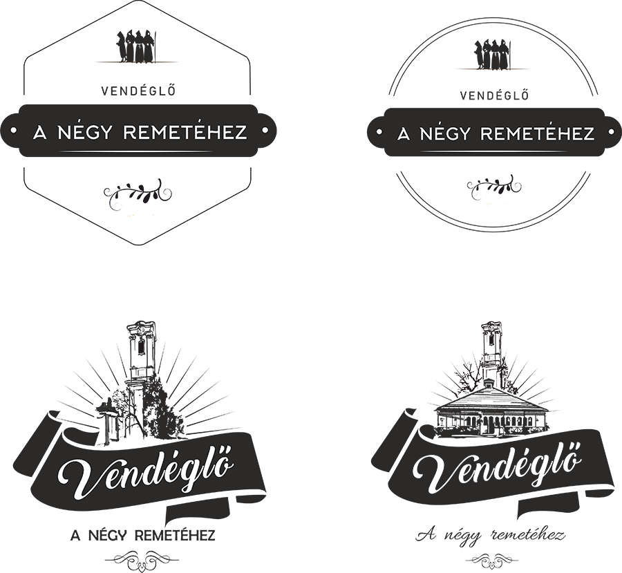 vendéglátós logo variációk