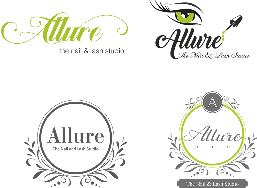 szépségápolási logo variációk