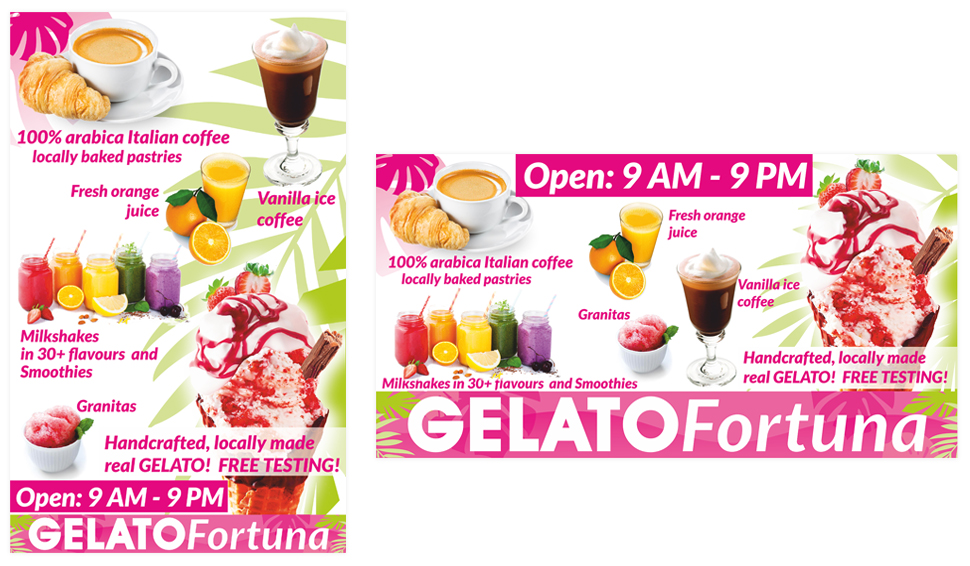 fagylaltozó szórólap